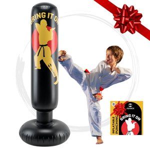 Kids Punching Bag Inflatable Boxing Bag 64 in Tall